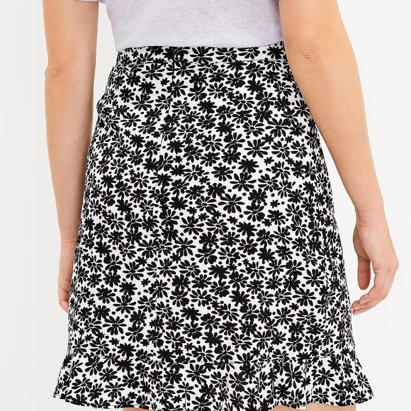 LOFT Daisy Ruffle Wrap Skirt - Picture 3 of 8
